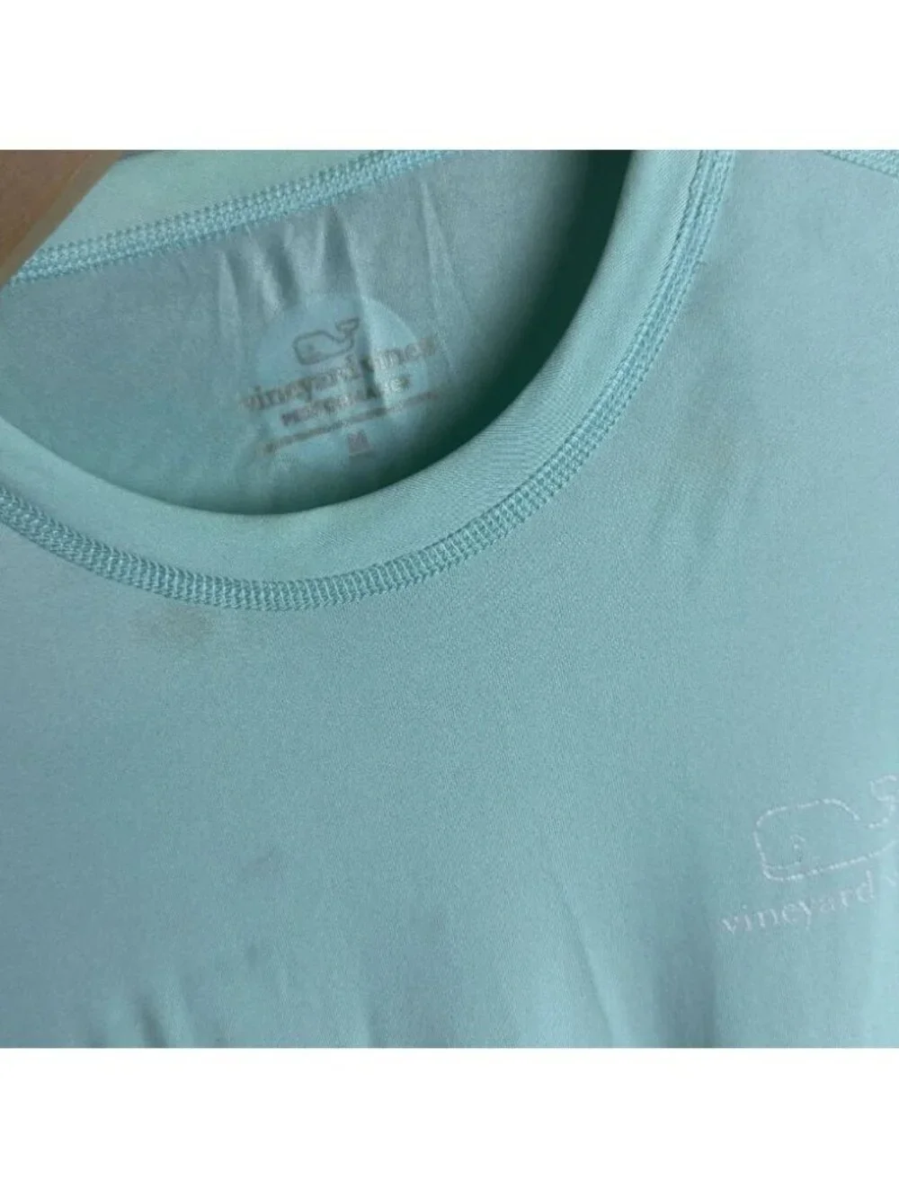 Vineyard Vines Performance Long Sleeve Shirt Mint Teal Size Medium Boy’s Child